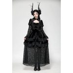 Dark In Love Gwendoline Long Velvety Lace Dress
