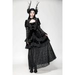 Dark In Love Gwendoline Long Velvety Lace Dress