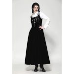Dark In Love Necrovest Gothic Dungaree Long Dress