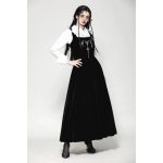 Dark In Love Necrovest Gothic Dungaree Long Dress