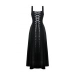 Dark In Love Necrovest Gothic Dungaree Long Dress