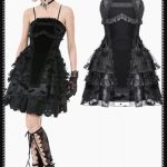 Dark In Love Baby Bat Gothic Ruffle Dress
