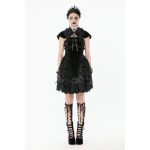 Dark In Love Baby Bat Gothic Ruffle Dress