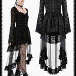 Dark In Love Sorelle Bat Print Dress