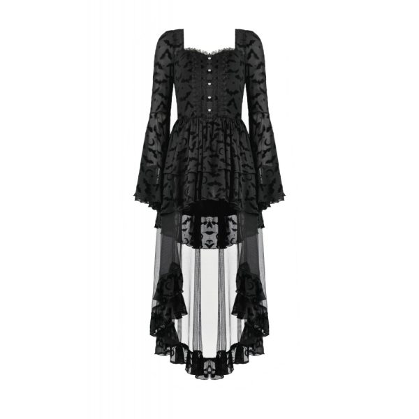 Dark In Love Sorelle Bat Print Dress