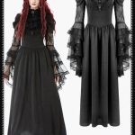 Dark In Love Dollyvine Ruffle Gothic Dress