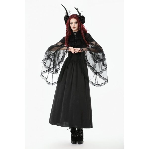 Dark In Love Dollyvine Ruffle Gothic Dress