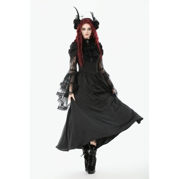 Dark In Love Dollyvine Ruffle Gothic Dress