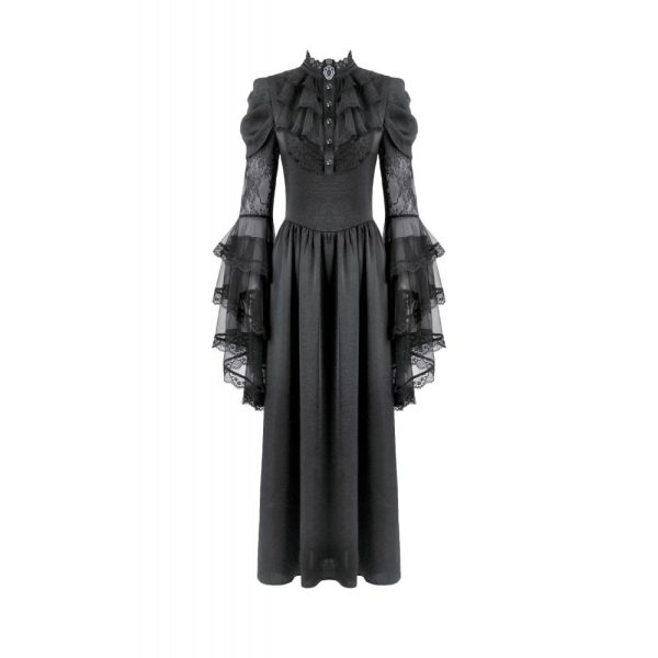 Dark In Love Dollyvine Ruffle Gothic Dress