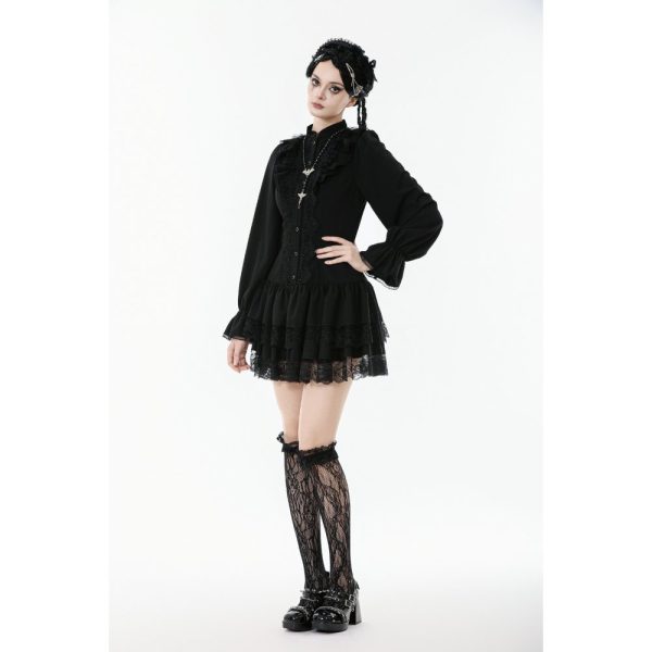 Dark In Love Astrid Long Sleeve Lace Dress
