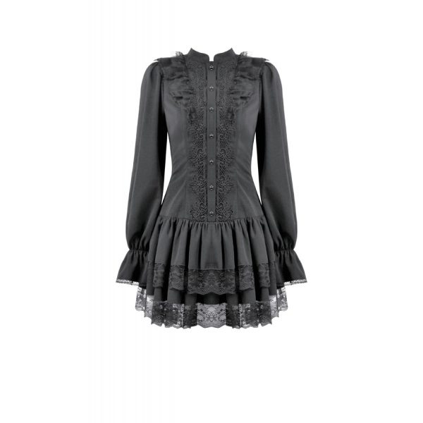 Dark In Love Astrid Long Sleeve Lace Dress