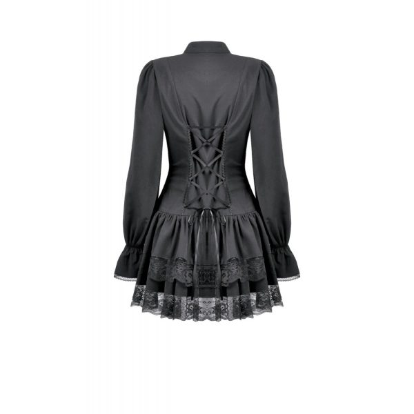 Dark In Love Astrid Long Sleeve Lace Dress