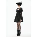Dark In Love Kaira Long Sleeve Black Gothic Dress