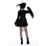 Dark In Love Kassandra Gothic Velvet Ruffle Dress