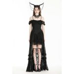 Dark In Love Cathedral Goth Bardot Lace Dress