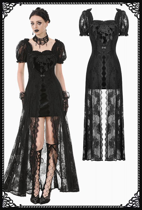 Dark In Love Moira Lace Gothic Dress
