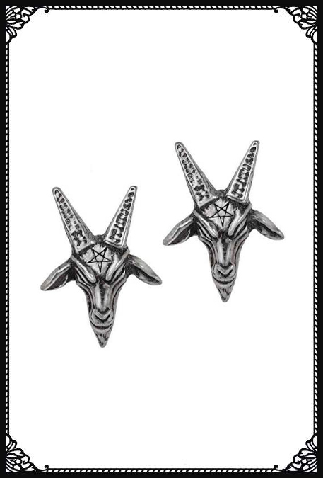 Alchemy Baphomet Studs