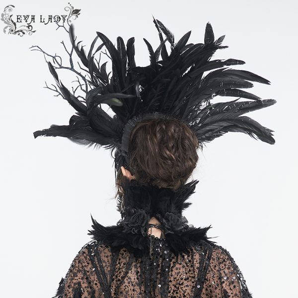 Eva Lady Incubus Feather Headpiece