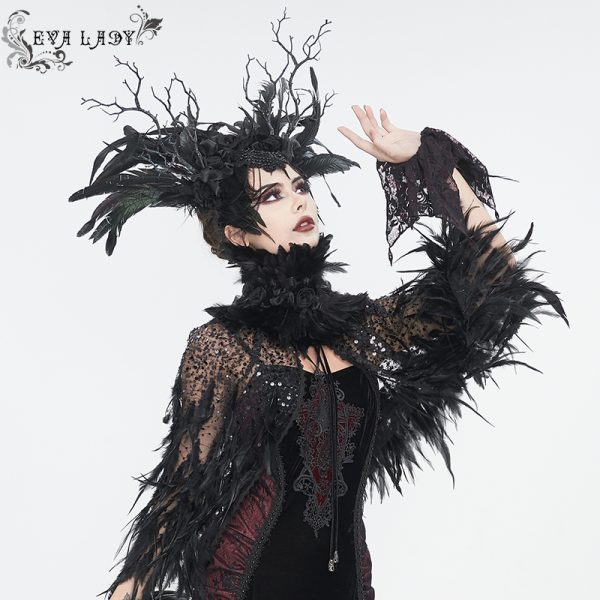 Eva Lady Incubus Feather Headpiece