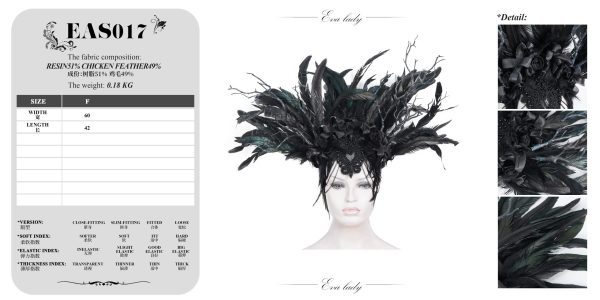 Eva Lady Incubus Feather Headpiece