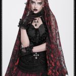 Eva Lady Rosita Red Gothic Veil