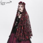 Eva Lady Rosita Red Gothic Veil