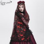 Eva Lady Rosita Red Gothic Veil