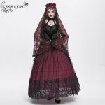 Eva Lady Rosita Red Gothic Veil