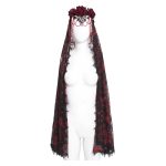 Eva Lady Rosita Red Gothic Veil