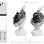 Eva Lady Magara White & Grey Feather Tilt Hat