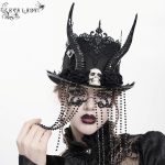 Eva Lady Dark Master Top Hat With Horns