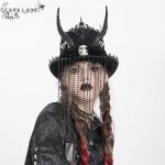 Eva Lady Dark Master Top Hat With Horns