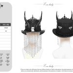 Eva Lady Dark Master Top Hat With Horns