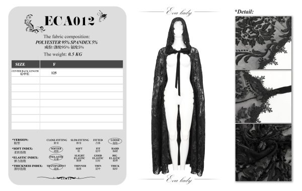 Eva Lady Enchantress Lace Cape