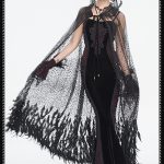 Eva Lady Hearteater Long Feather Cape
