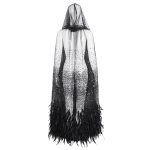 Eva Lady Hearteater Long Feather Cape