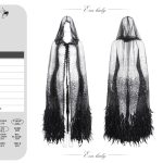 Eva Lady Hearteater Long Feather Cape