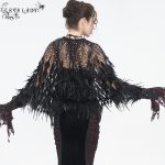 Eva Lady Hearteater Short Feather Cape