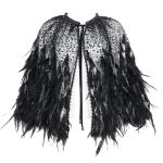 Eva Lady Hearteater Short Feather Cape