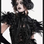 Eva Lady Wicca Roses Feather Bolero/ Small Cape