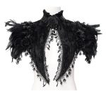 Eva Lady Wicca Roses Feather Bolero/ Small Cape