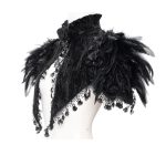 Eva Lady Wicca Roses Feather Bolero/ Small Cape