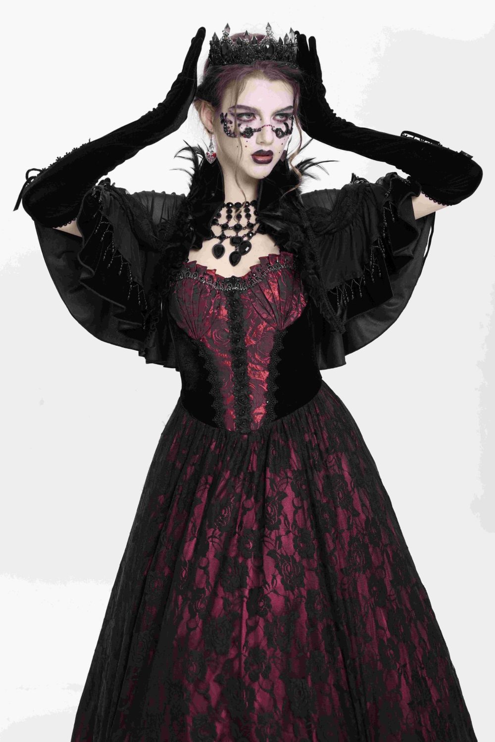 Eva Lady Deadly Kiss Sheer Bolero With Feathers