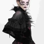 Eva Lady Deadly Kiss Sheer Bolero With Feathers