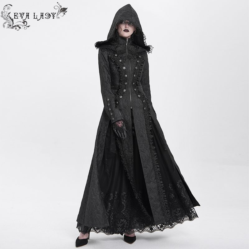 Lacrimosa Long Gothic Hoodie Coat