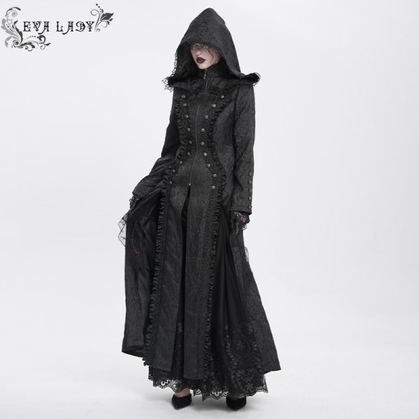Lacrimosa Long Gothic Hoodie Coat