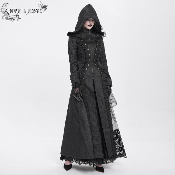 Lacrimosa Long Gothic Hoodie Coat