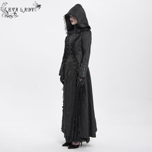 Lacrimosa Long Gothic Hoodie Coat