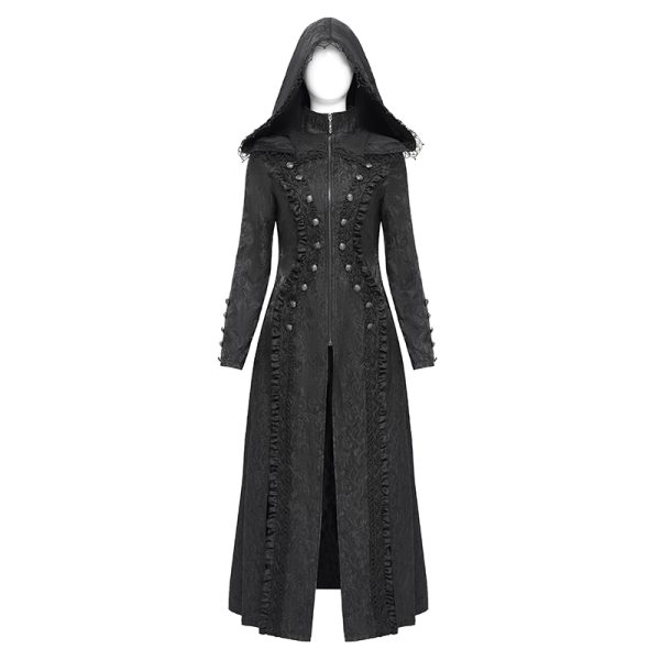 Lacrimosa Long Gothic Hoodie Coat