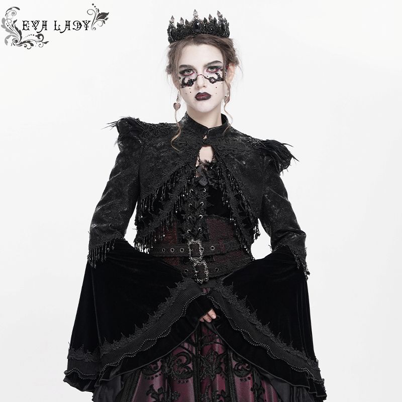 Eva Lady Vampira Bell Sleeves Gothic Bolero
